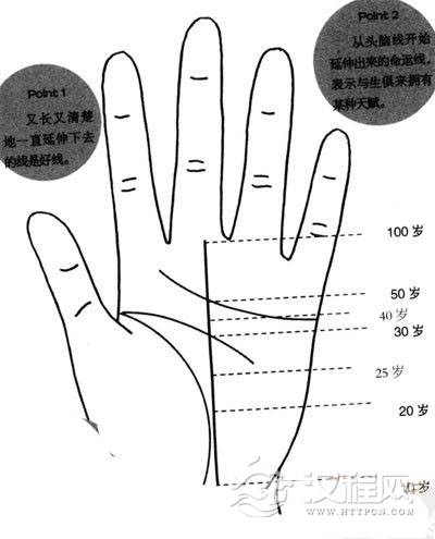 男人命运线看你何时成功，命运线的含义