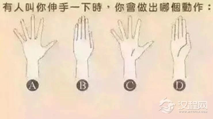 由伸手动作看你的性格