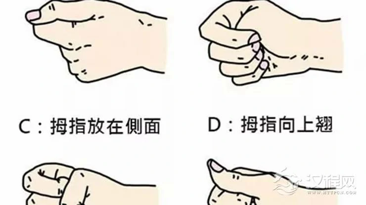 四种握拳姿势，测你今生是穷还是富